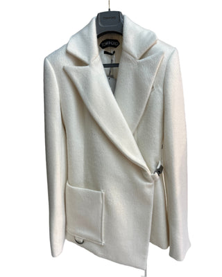 Tom Ford Womens White Cashmere Jacket