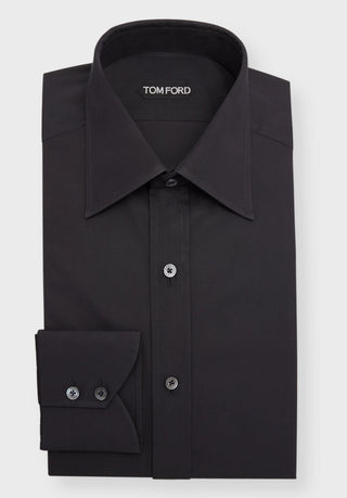 Tom Ford Men’s Black 100% Cotton Button Down Dress Shirt