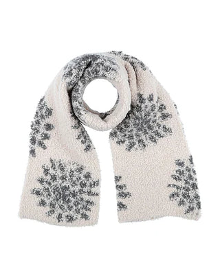 Brunello Cucinelli Womens Shawl Scarf Natural Grey Cashmere Blend
