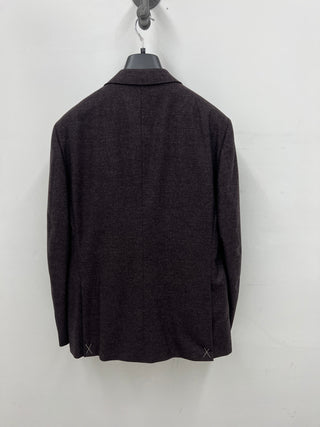 Zegna New Mens Wool Silk & Cashmere Purple Suit