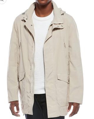 Brunello Cucinelli Men’s Hooded Sage Raincoat