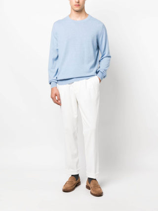 Brunello Cucinelli Light Blue Cashmere Sweater