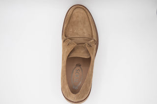 Tods Mens Suede Leather Lace Ups in Brown