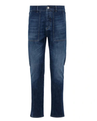 Brunello Cucinelli New Men’s Med Wash Denim Jeans