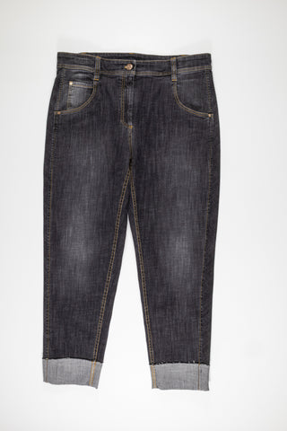 Brunello Cucinelli Womens Denim Wash JEANS In BLACK
