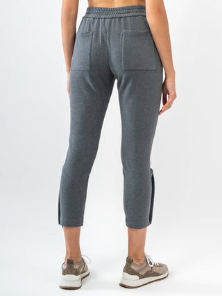 Brunello Cucinelli Womens Cotton Pants In Light Grey