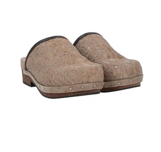 Brunello Cucinelli Women's Beige Clog Sandals In New Ice