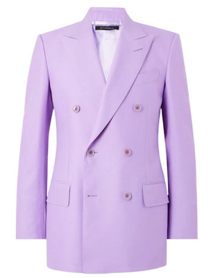 Tom Ford Womens Lilac Double Breasted Jacket