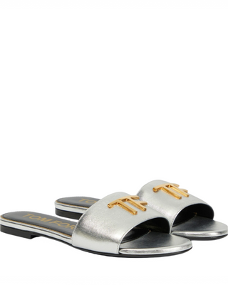 Tom Ford Womens Flats In Silver