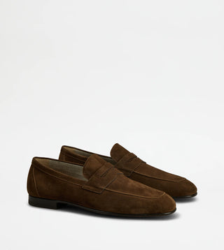 Tod's Suede Loafer In Brown for Men