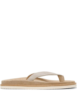 Brunello Cucinelli Mens Slippers In Sand