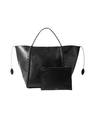 Alaia New Le Hinge Black Shoulder Bag Medium Shopper