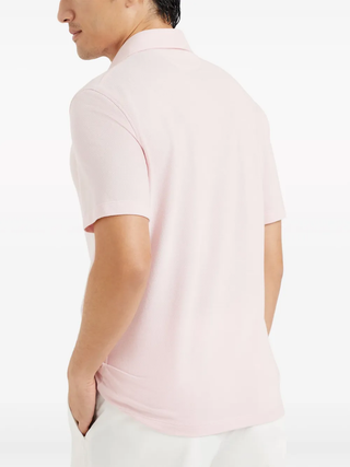 Brunello Cucinelli Light Pink Cotton Pique Polo Shirt