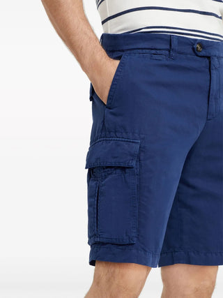 Brunello Cucinelli Mens Cargo Shorts In Dark Blue