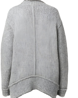 Tom Ford Womens Light Grey Alpaca Wool V-Neck Sweater