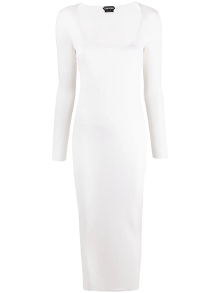 Tom Ford Womens White Cashmere Dress