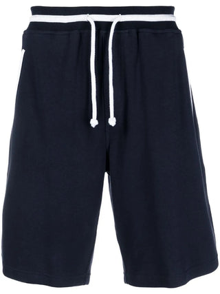 Brunello Cucinelli Mens Sweat Shorts In Cobalt Blue