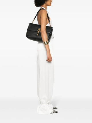 Tom Ford Womens Chain Link Strap Shoulder Bag In Black