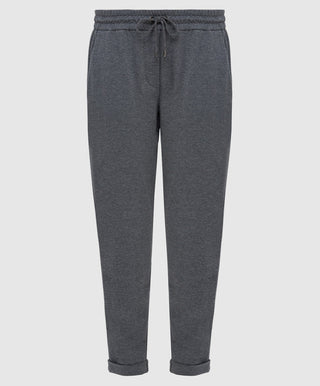 Brunello Cucinelli Womens Grey Jogger Pant