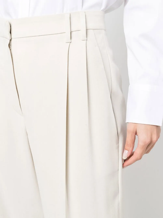 Brunello Cucinelli Womens Latte Pants