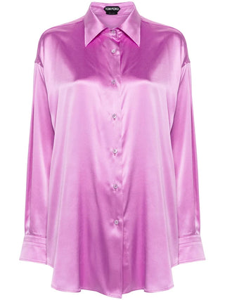 Tom Ford Womens Silk Shirt In Lilac