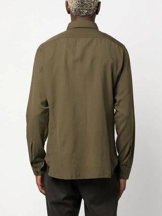 Tom Ford Mens Long Sleeve Buttoned Shirt in Green