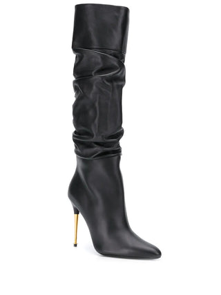Tom Ford Womens 105 MM Boots In Black
