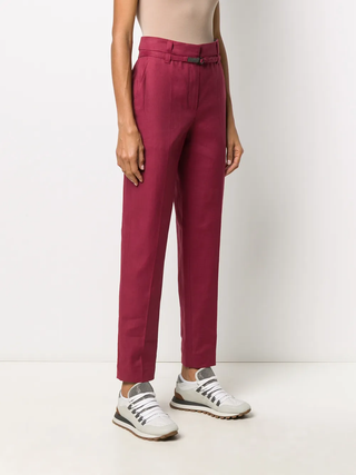 Brunello Cucinelli Womens Red Pant