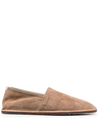 Brunello Cucinelli Men's Round Toe Loafers  In Beige