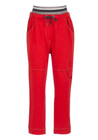 Brunello Cucinelli Womens Red Jogger Pant