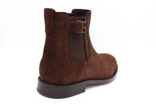 Tods Mens New Suede Chelsea Boot In Brown
