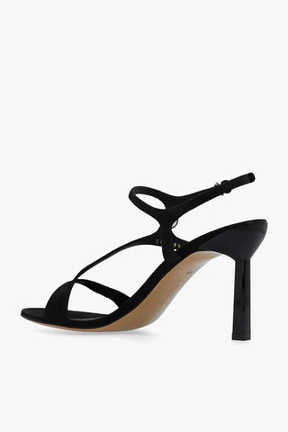 Salvatore Ferragamo New Jille Black Suede Leather Heeled Shoes