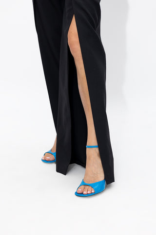 Victoria Beckham Womens Heel Shoes In Blue