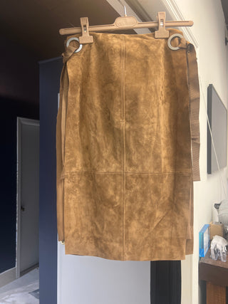 Tom Ford Archive Brow Suede Skirt