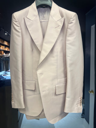 Tom Ford Mens Pink 47% Cotton, 40% Polyester, & 13% Silk Dyllan Suit