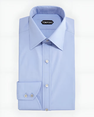 Tom Ford Medium Blue 100% Cotton Button Down Dress Shirt