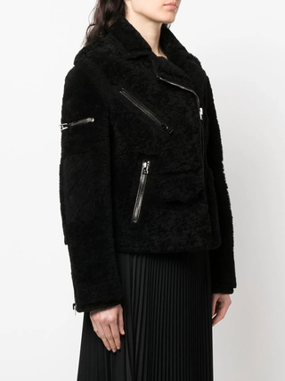 Tom Ford Womens Black Sherpa Jacket