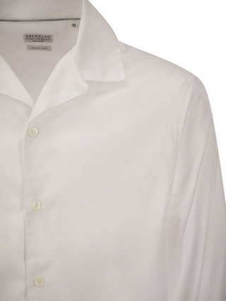 Brunello Cucinelli Mens Shirt In White