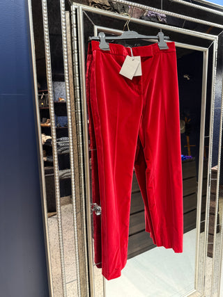 Tom Ford Womens Red Velvet Trousers