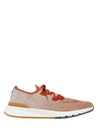 BRUNELLO CUCINELLI MEN'S SNEAKERS IN ORANGE