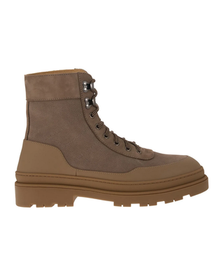 BRUNELLO CUCINELLI MEN'S BOOTS IN BROWN