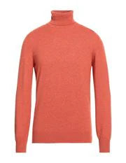 Brunello Cucinelli Mens Turtleneck 100% Cashmere Orange Sweater