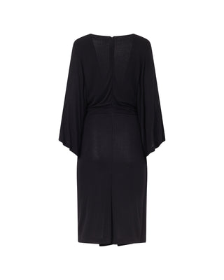 ETRO New Women's Black Silk Flare Dress