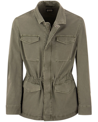 Brunello Cucinelli Mens Sage Green Jacket