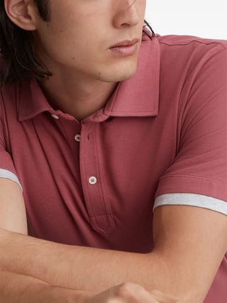 Brunello Cucinelli Mens Polo Shirt In Raspberry