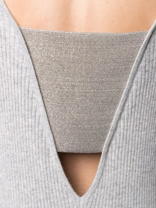 Brunello Cucinelli Womens Cashmere Dress in Grey