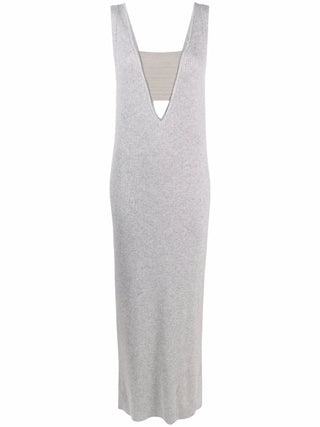 Brunello Cucinelli Womens Cashmere Dress in Grey