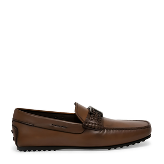TODS MENS LOAFERS IN LIGHT BROWN