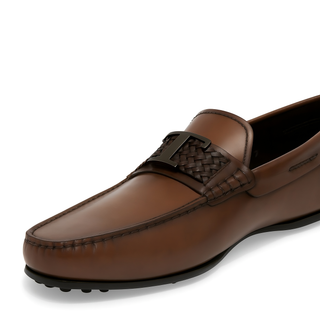 TODS MENS LOAFERS IN LIGHT BROWN