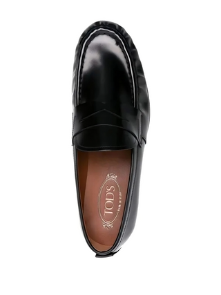 Tod's Glossy Leather Penny Loafers